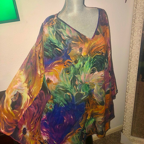 Multi Color Swim Cover Up - Picture 1 of 4